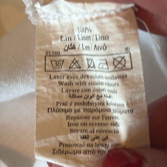 French Linen Jacket women’s SZ 8/42 white Patrice Breal lux safari European EUC - Picture 8 of 9